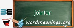 WordMeaning blackboard for jointer